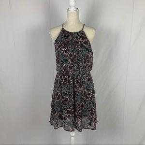 Lush Paisley Print Sleeveless Dress Women Size Medium